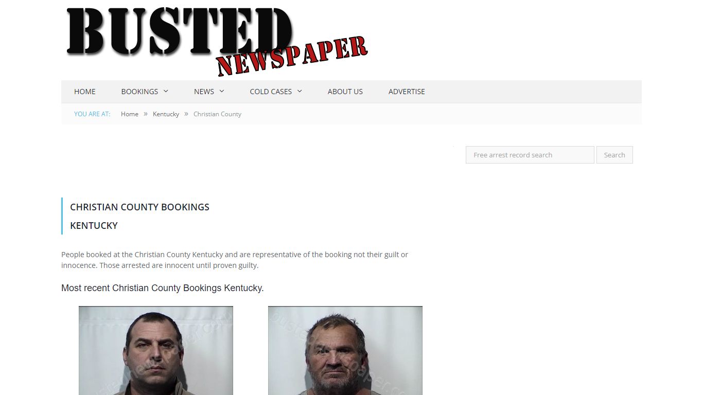 Christian County, KY Mugshots - BUSTEDNEWSPAPER.COM